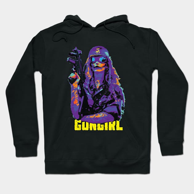 GunGirl Hoodie by steve@artlife-designs.com